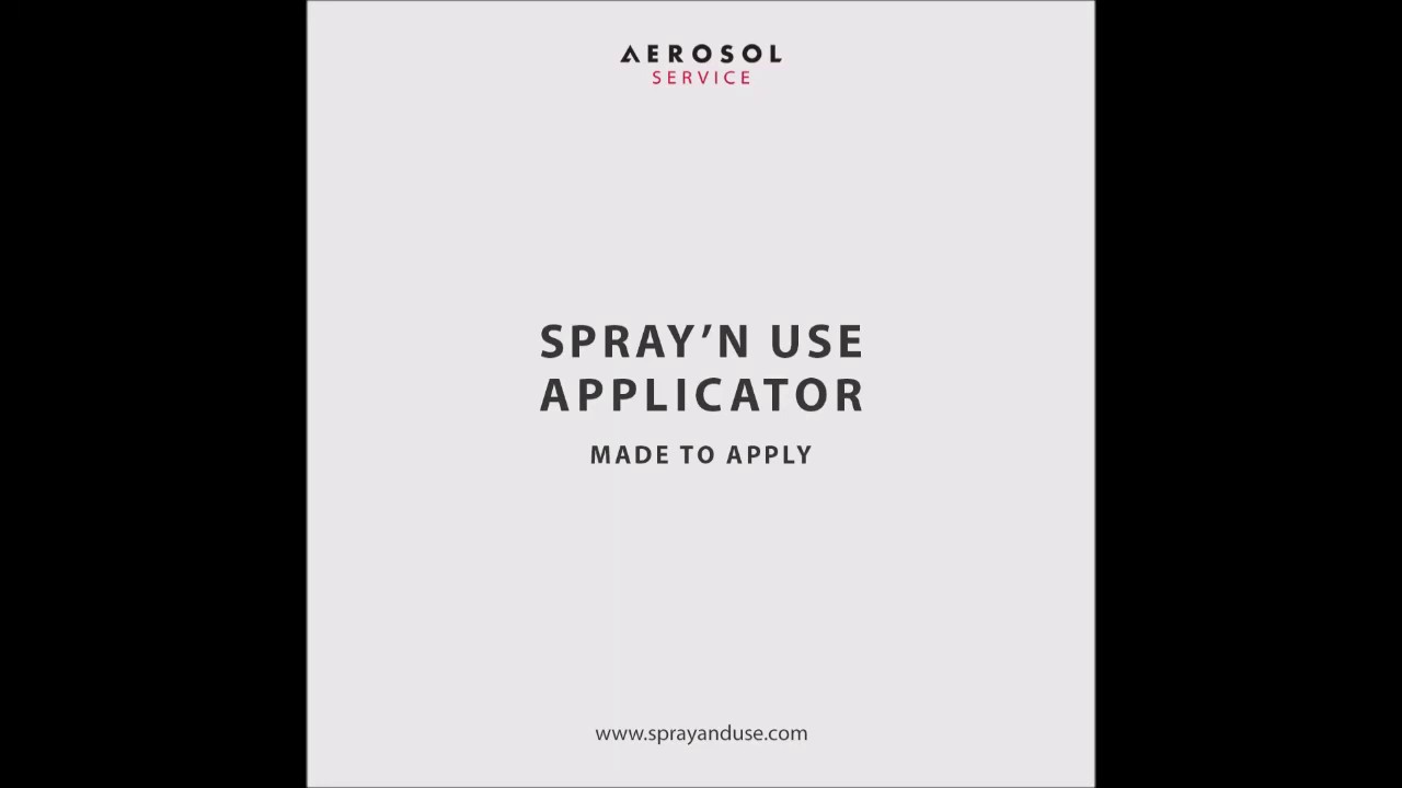 Spray 'n' use applicator