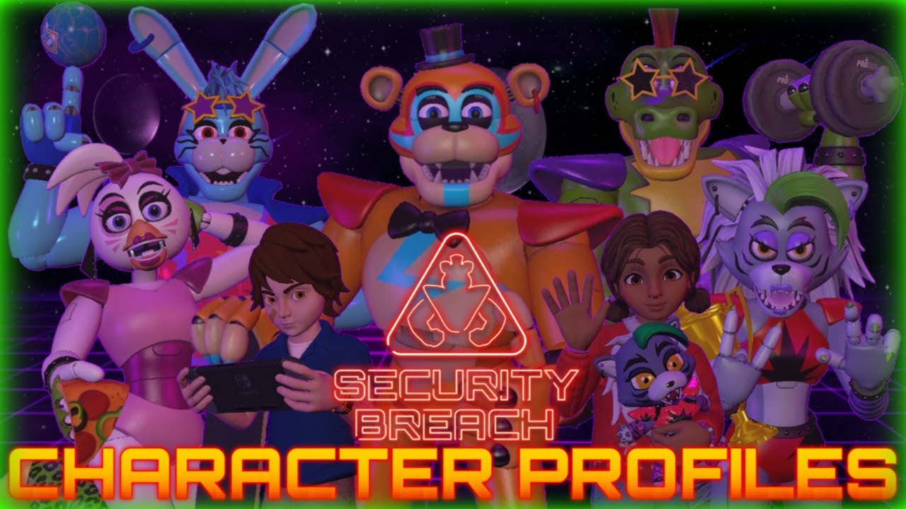 FNAF Security Breach Character Profiles (comicverse)