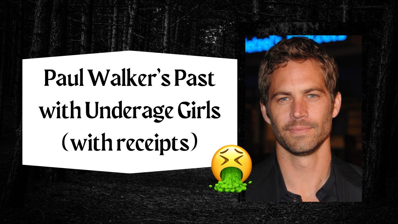 Paul Walker&rsquo;s History with Underage Girls (with receipts) #truecrime #hollywoodnews
