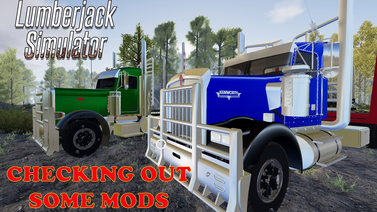Lumberjack Simulator Ep 5     Checking out some Mods from the steam workshop