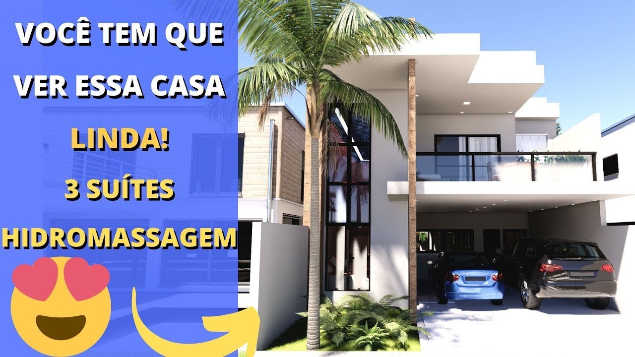✅SOBRADO MODERNO COM 3 QUARTOS E VARANDA TERRENO 8x19