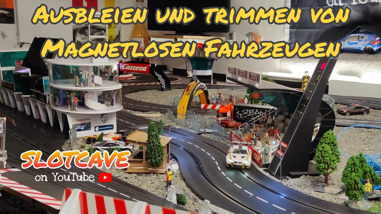 Carrera Digital 132, Magnetlos fahren und trimmen mit Gewichten, ausbleien