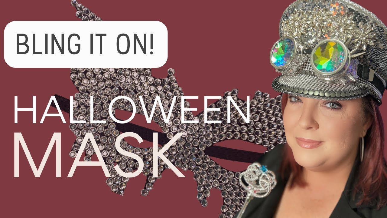 Rhinestone Halloween Mask