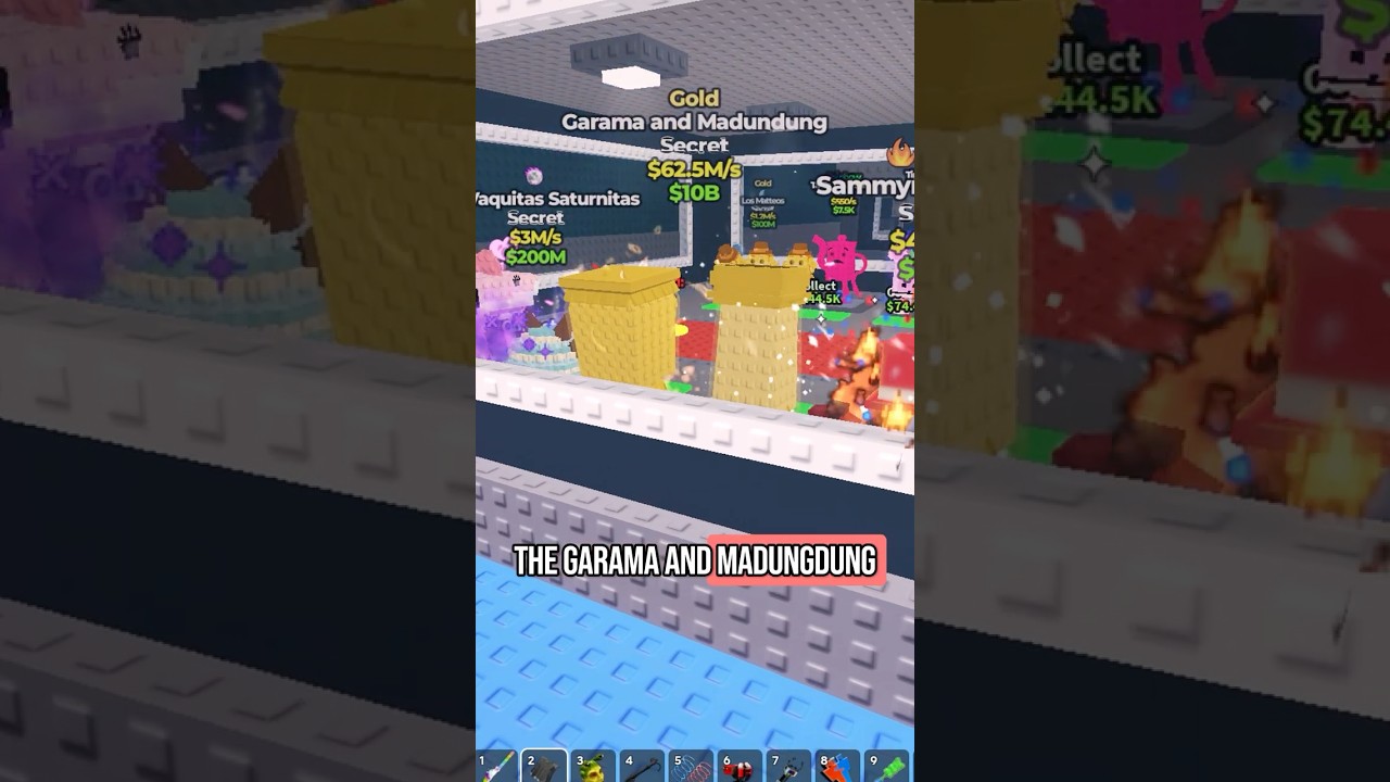 Я украл золотую гараму и мадунгдун 😱 | Часть 159 #stealabrainrot #roblox