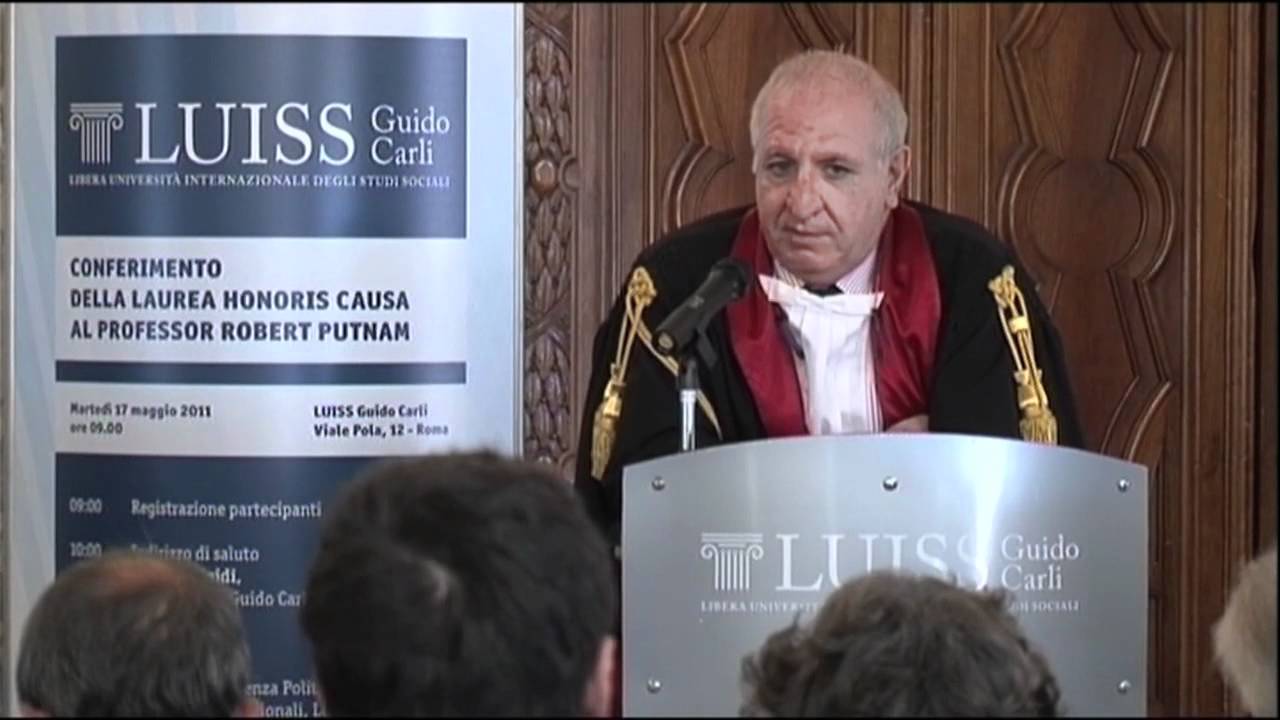 Sebastiano Maffettone - Conferimento della Laurea Honoris Causa a Robert Putnam