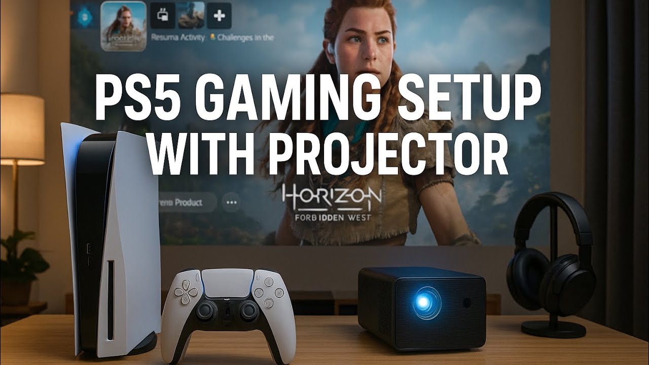 PS5 Gaming Setup with Projector | Big Screen, Big Vibes! 🎮