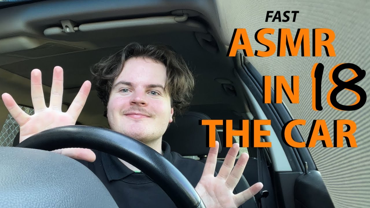 Fast & Aggressive ASMR in the Car 18 lofi Hand Sounds, Invisible triggers,Gripping&Scratching+Visual