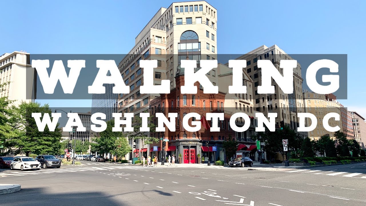 ⁴ᴷ⁶⁰ Walking Empty Streets of Downtown Washington DC