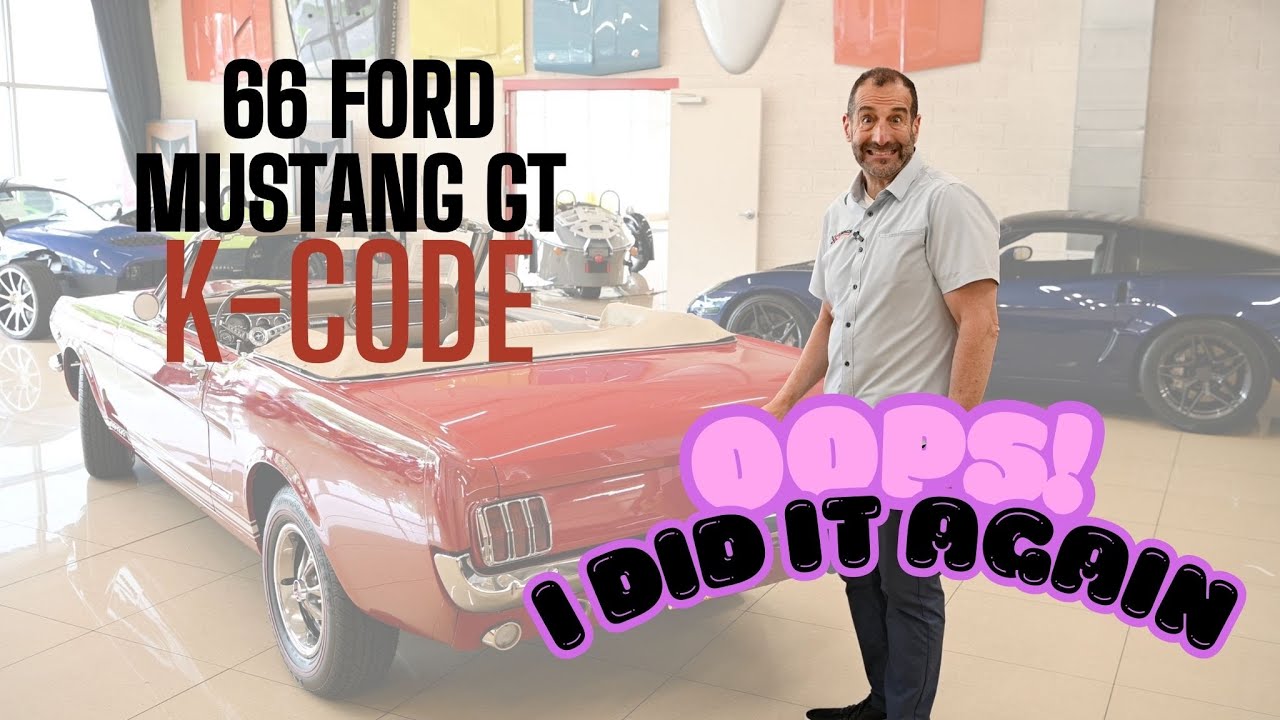 Rare 1966 Ford Mustang GT K-code convertible: A True Collector's Dream!