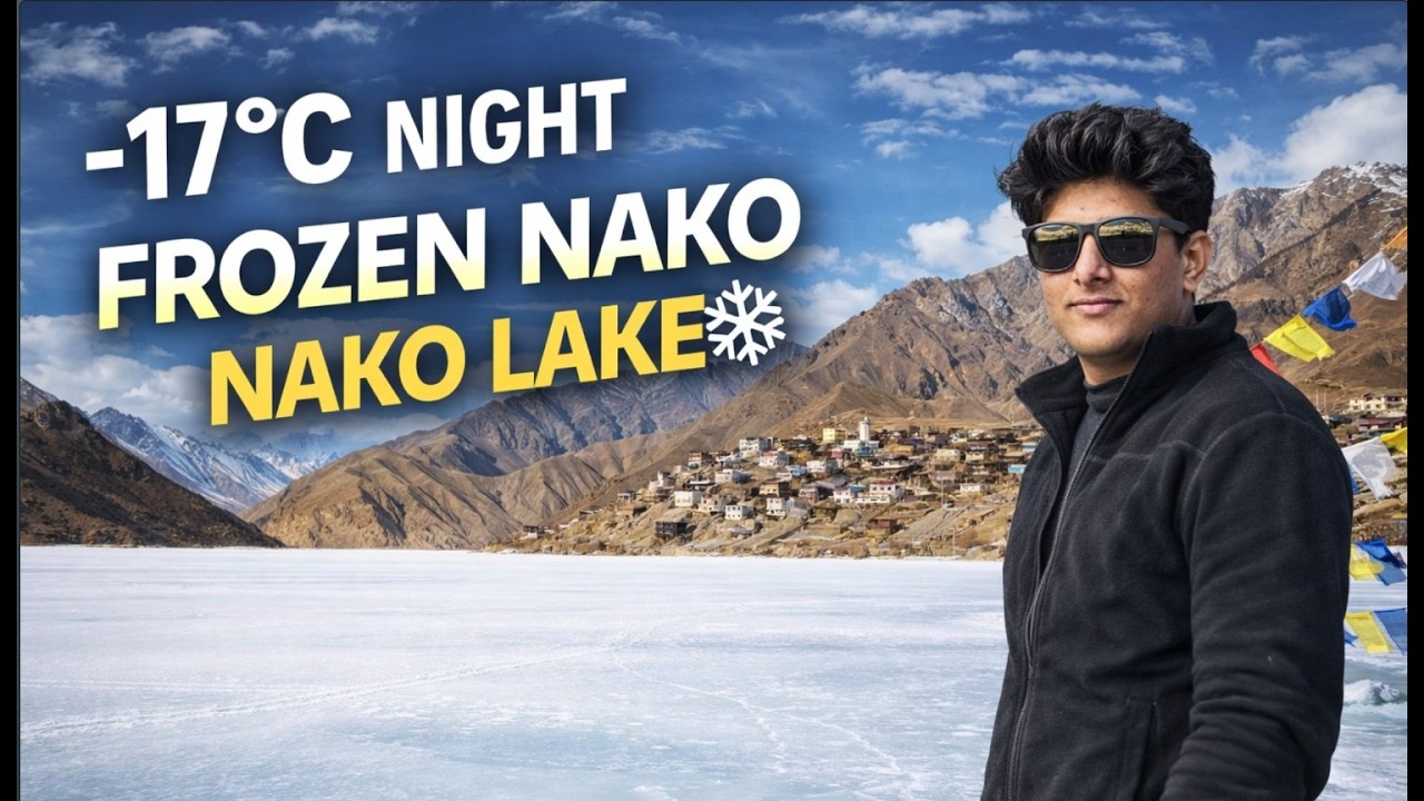 Walking on a Frozen Lake 😱 | Kalpa to Tabo Road Trip via Nako