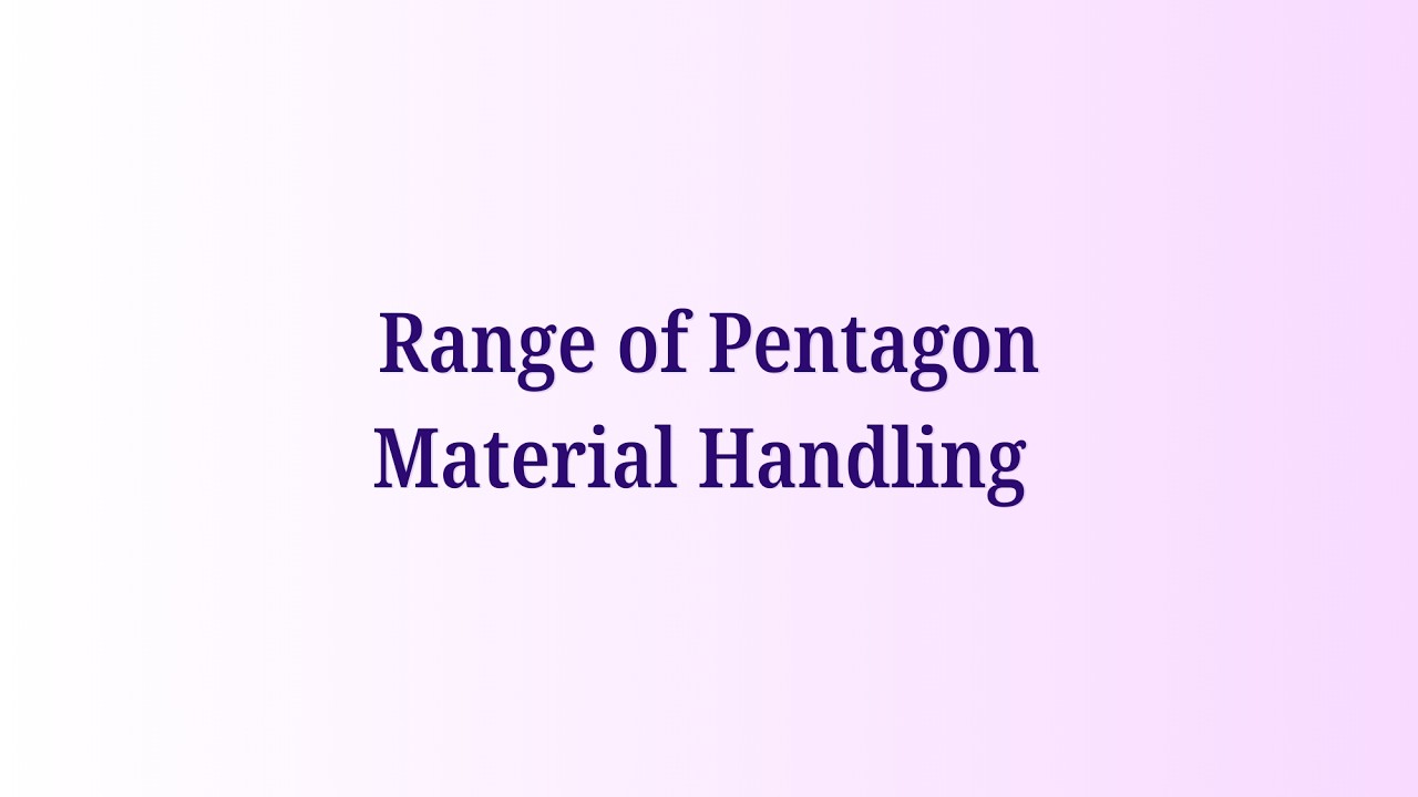Material Handling Equipment | Complete Industrial Range #machine #machinetool #pentagonmachines