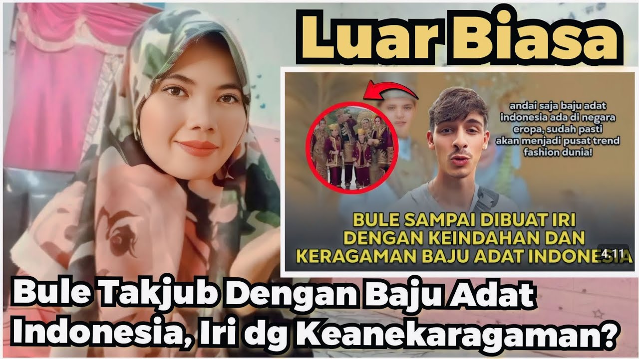 TAKJUB❗BULE SAMPAI DIBUAT IRI DENGAN KEINDAHAN DAN KERAGAMAN BAJU ADAT INDONESIA!!
