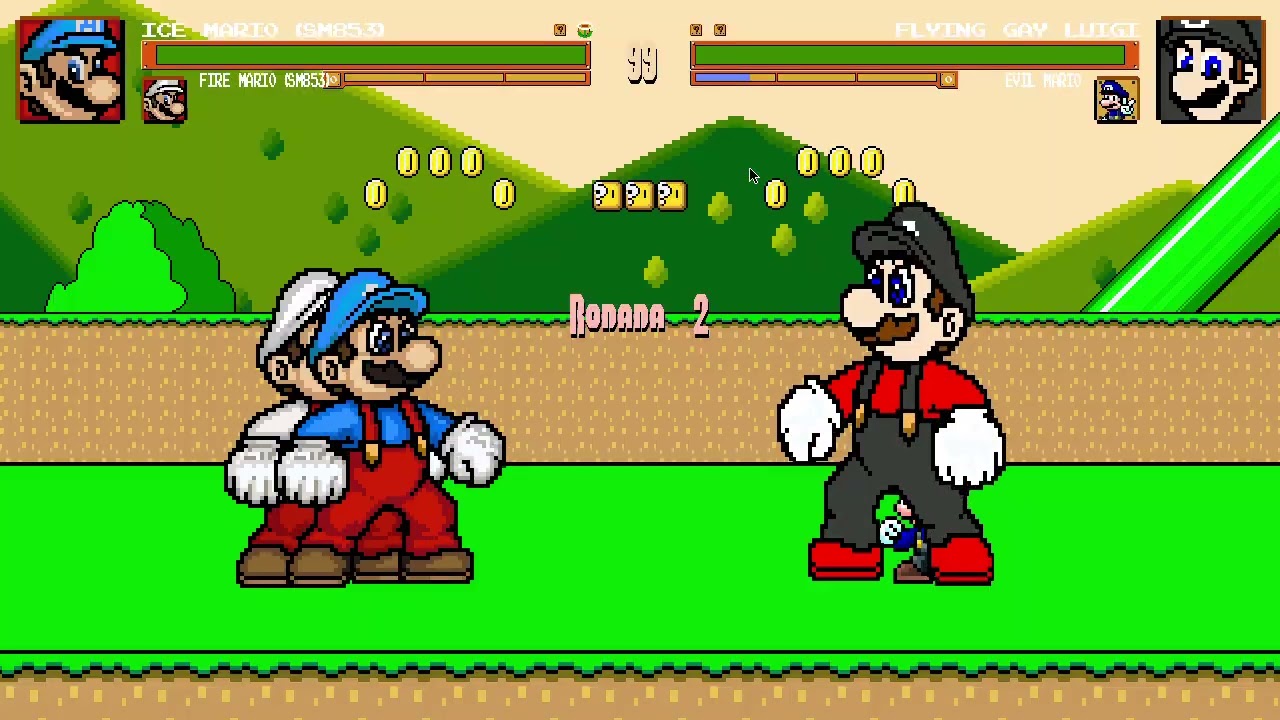 MUGEN Arcade #239: Ice Mario(eu) e Fire Mario