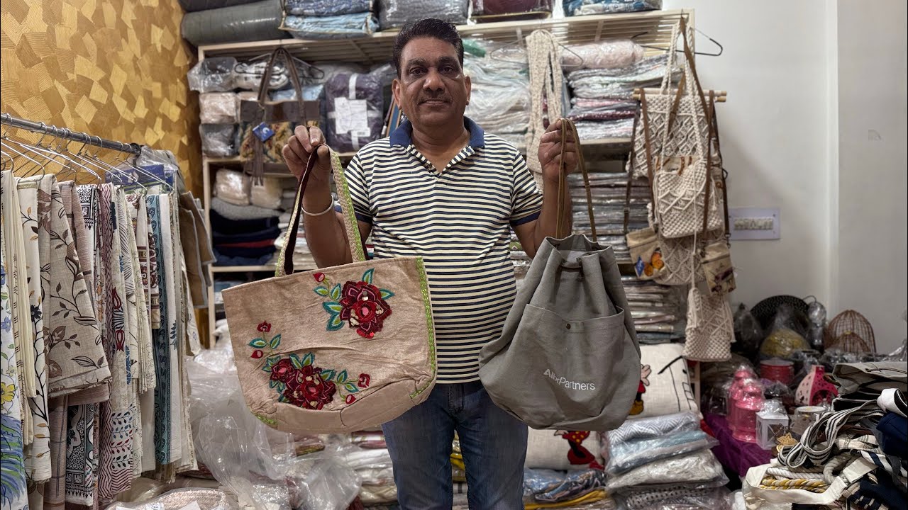 Export quality 100% cotton hand bags, carry bags and many handloom items at very reasonable prices.