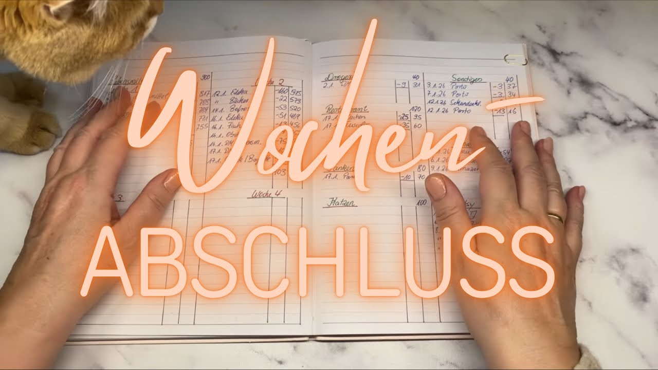 3. Wochenabschluss 💕🍀💕 |  Januar 2026 💕🍀💕 | Sparen mit der Umschlagmethode