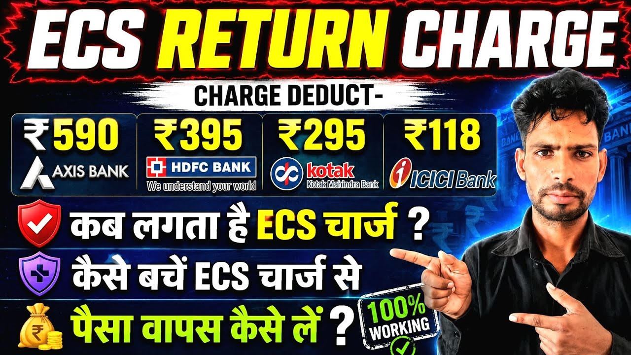 ECS/ACH/NACH Return charges | ECS Return charges क्या होता है  | ECS/ACH/NACH 2026