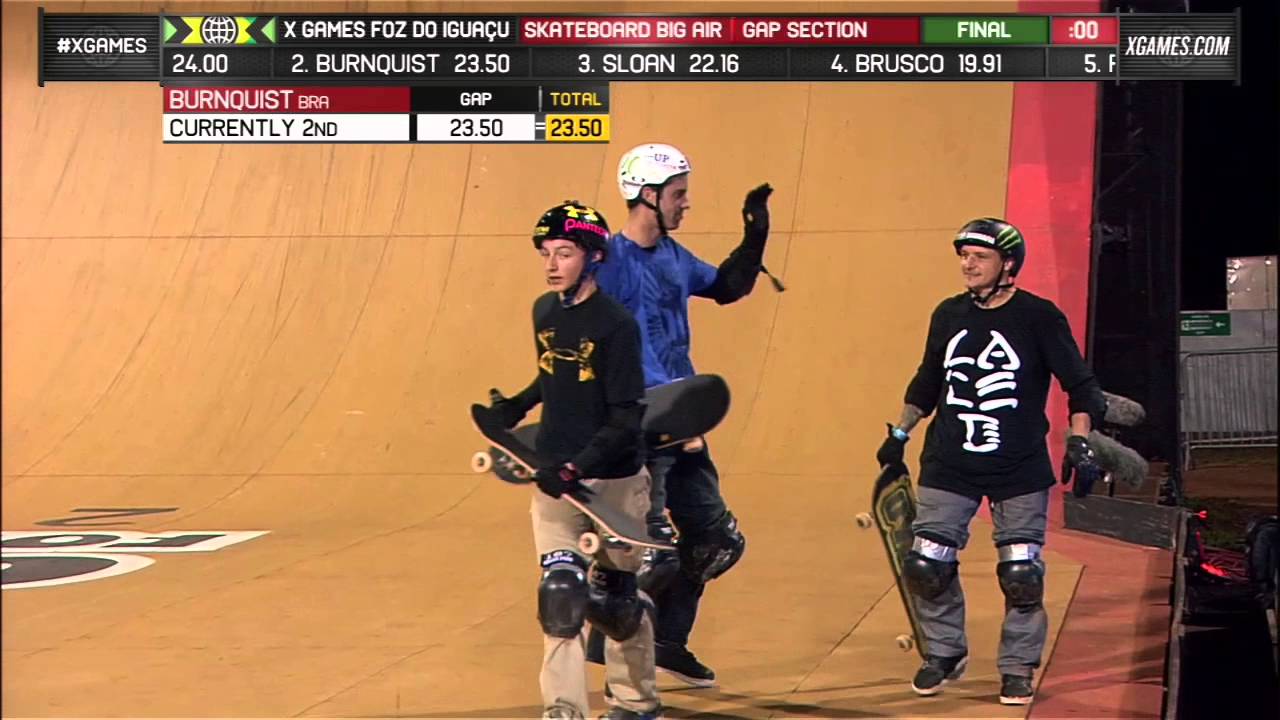Bob Burnquist Lands Lien Air 720 in Skate Big Air