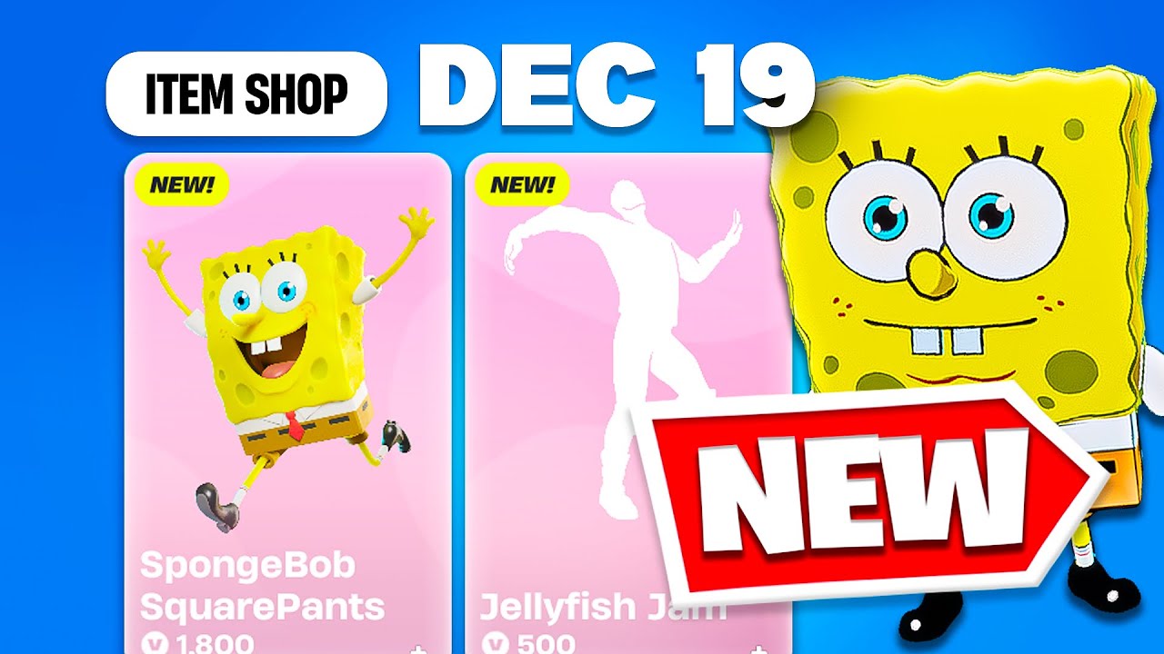 *NEW* SPONGEBOB SQUAREPANTS BUNDLE , SNOW MIKU BUNDLE | Fortnite Item Shop (Dec 19 2025)