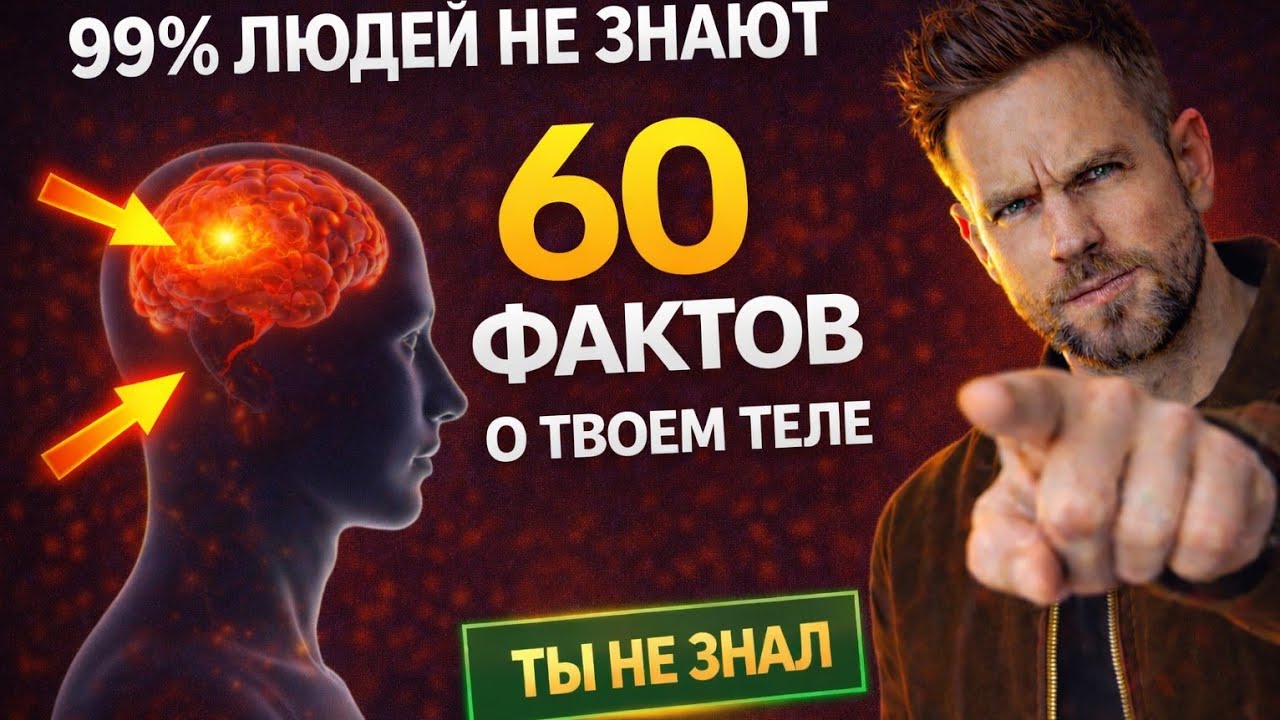 ПОЧЕМУ ТЫ НИЧЕГО НЕ ЗНАЕШЬ О СВОЕМ ТЕЛЕ?(Шокирующие факты,меняющие ВСЕ!)