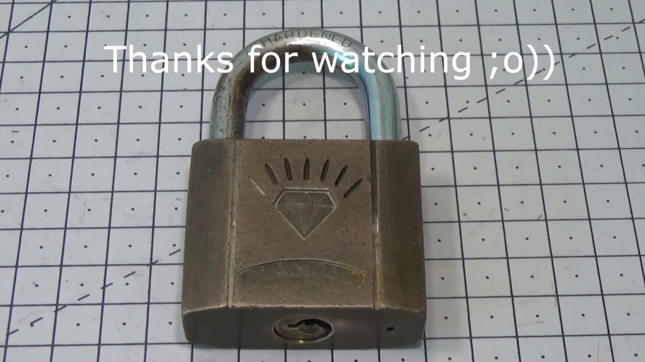 243 VINTAGE PADLOCKS PICKING SERIES - DIAMOND 7220 - sub eng