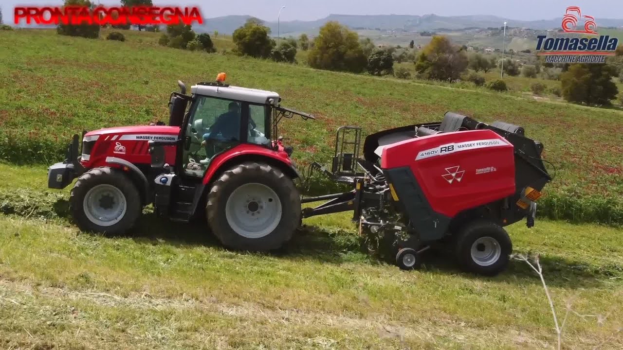 Rotopressa a camera variabile Massey Ferguson RB 4160V - Il Top per la raccolta!