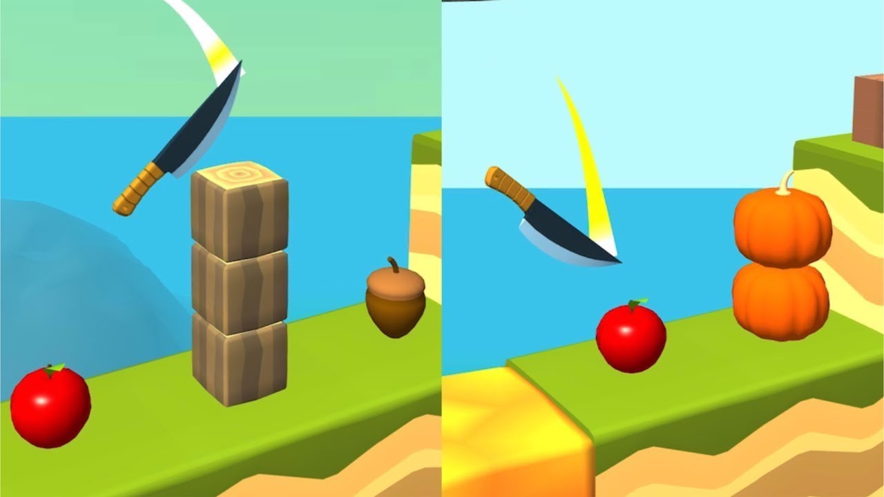 Knife Jump! Very Satisfying And Relaxing ASMR Slicing Game