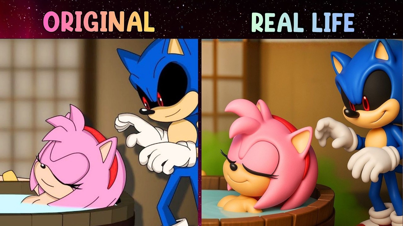 Amy Watch Out Sonic | Sonic The Hedgehog Animation | Sonic Original vs Real Life