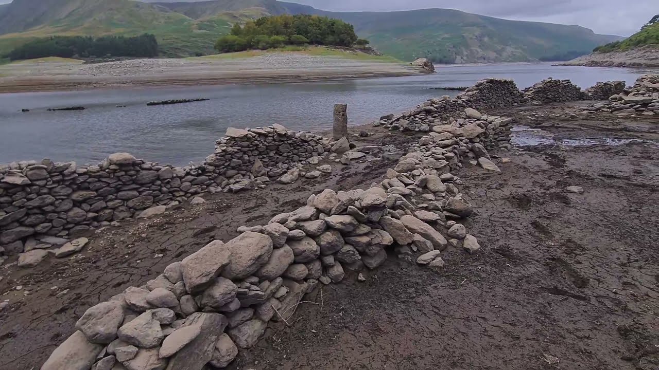 The Ruins Of Mardale Village Haweswater Cumbria, 14/09/2021, SD, HD.