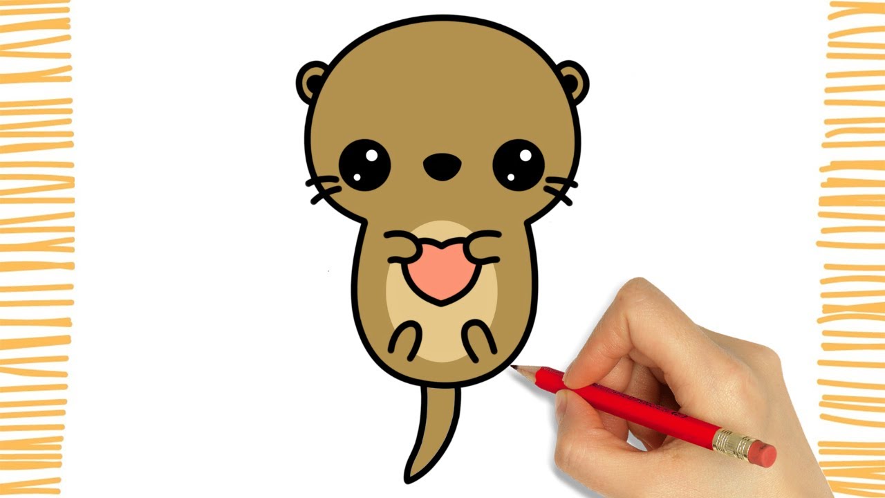 How to Draw an OTTER KAWAII I Easy
