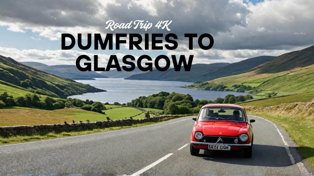 Dumfries to Glasgow Road Trip 4K