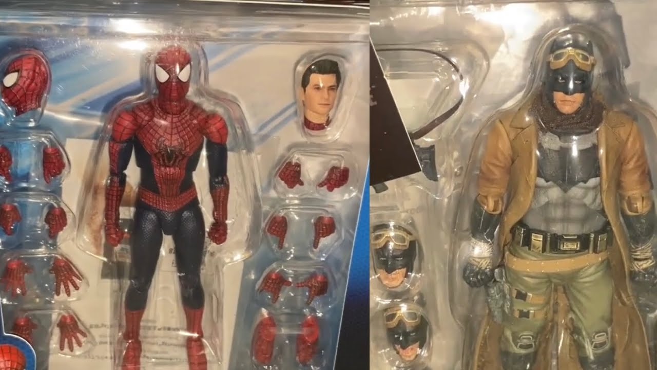 New Mafex Amazing Spider-Man & Knightmare Batman action figures in stock at Titan Toyz 