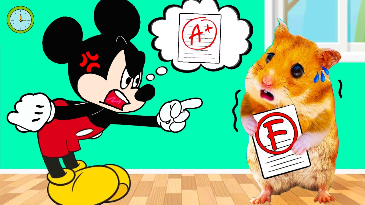 So Sorry Mickey! Hamster HamHam Will Be a Good Student | Hamster Story Land 🐹📚✨