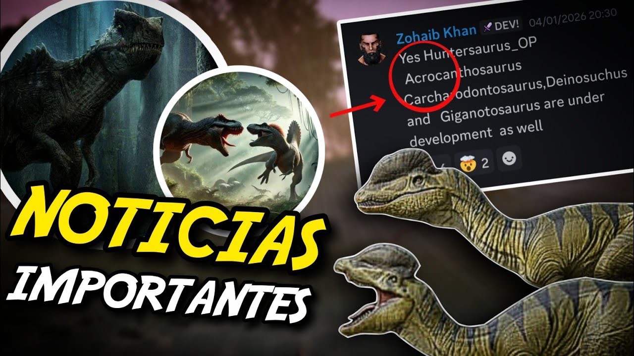 👀 Se confirma la próxima actualización para Android | Jurassic Clash 