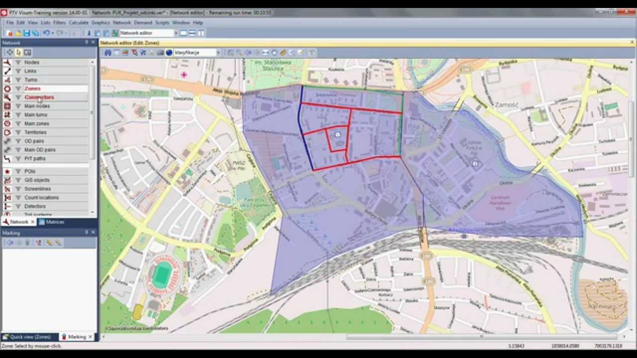 VISUM Tutorial | Part 5 | Zones & Connectors