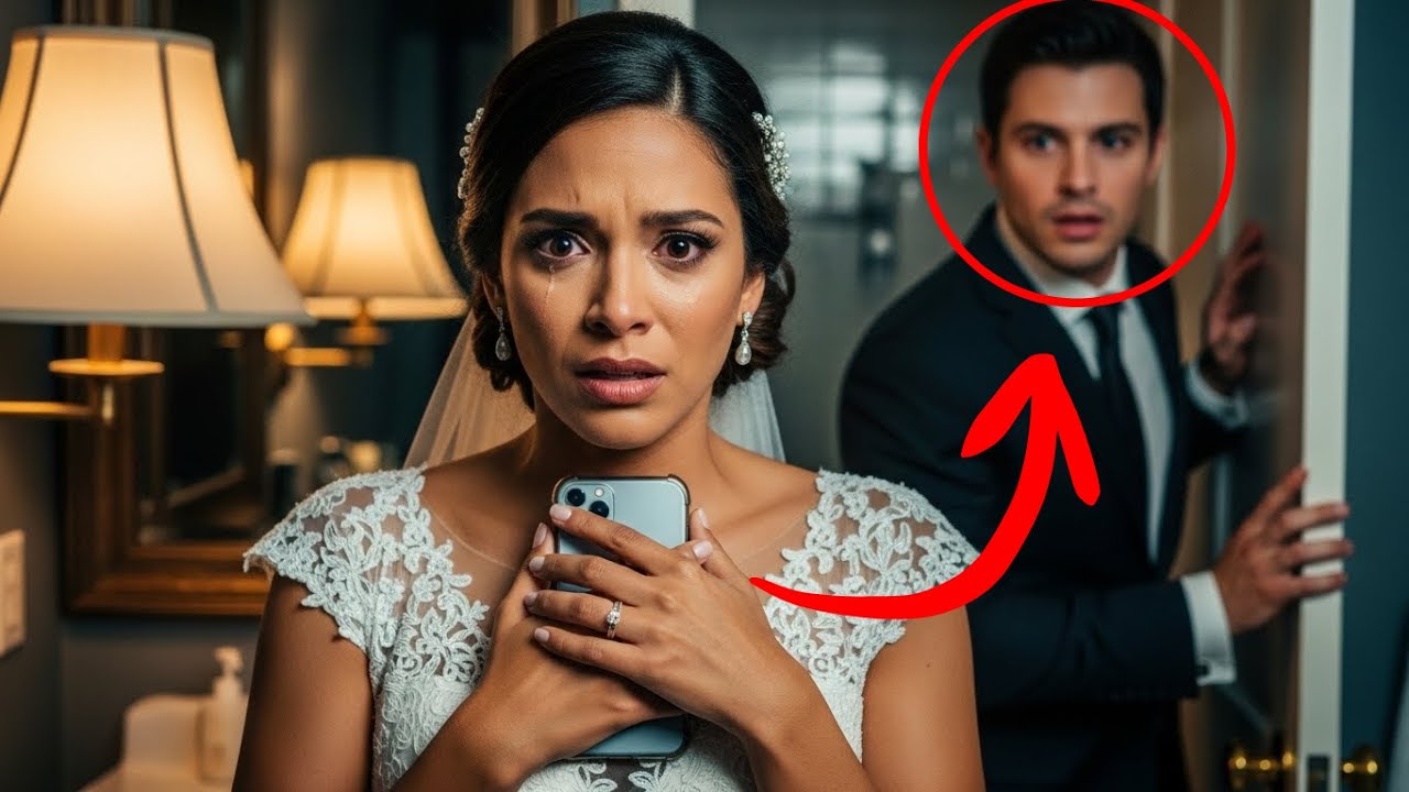 SE ENCERRÓ EN EL BAÑO EN SU NOCHE DE BODAS… Y ELLA ENCONTRÓ UN CHAT QUE CAMBIÓ SU DESTINO.