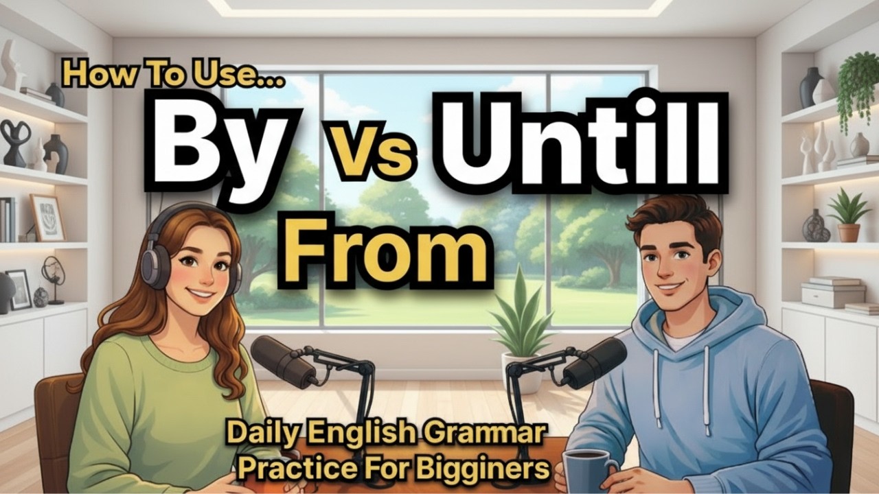 How to Use By vs Until vs From in English | Daily English Grammar Practice for Beginners