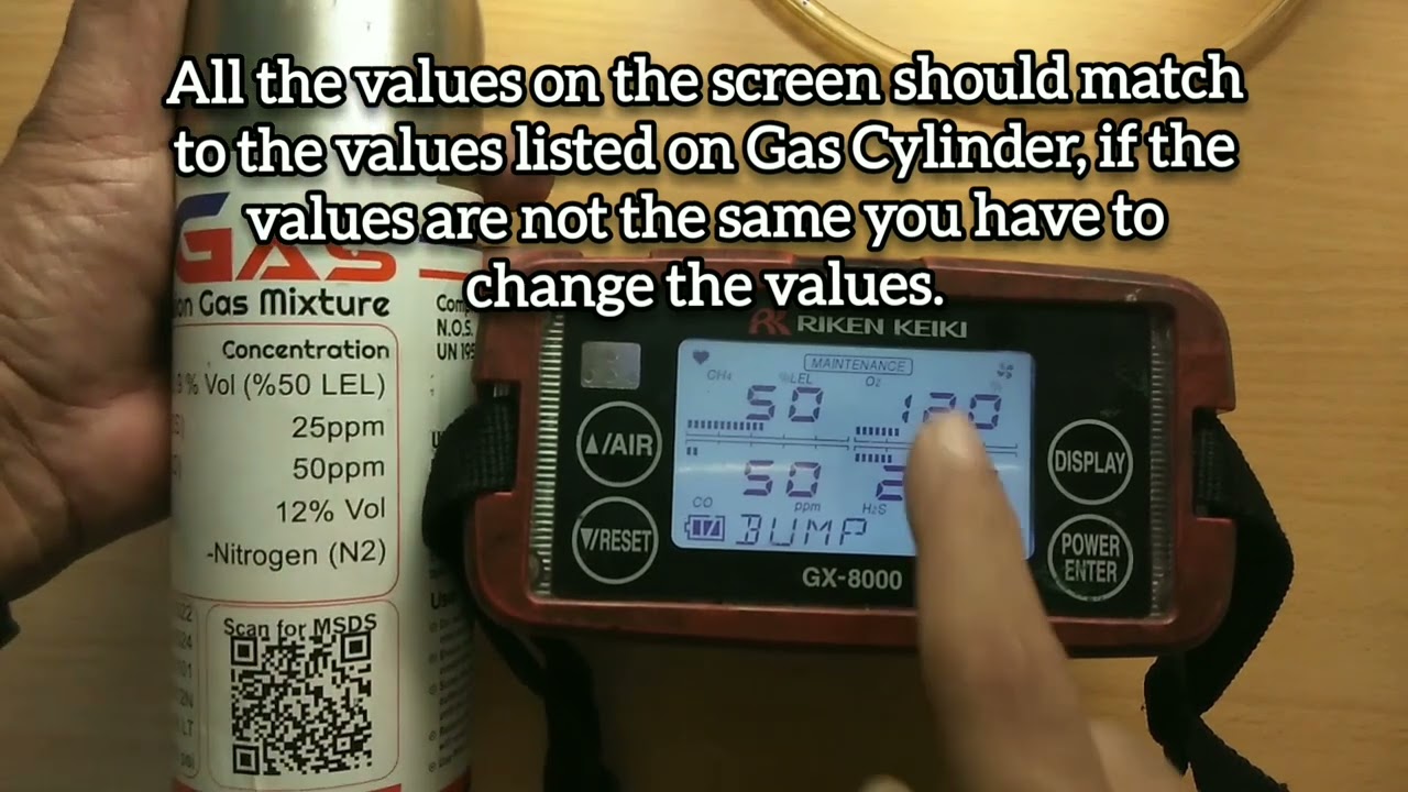 How to conduct BUMP test RIKEN KEIKI GX-8000#calibration#bump#test