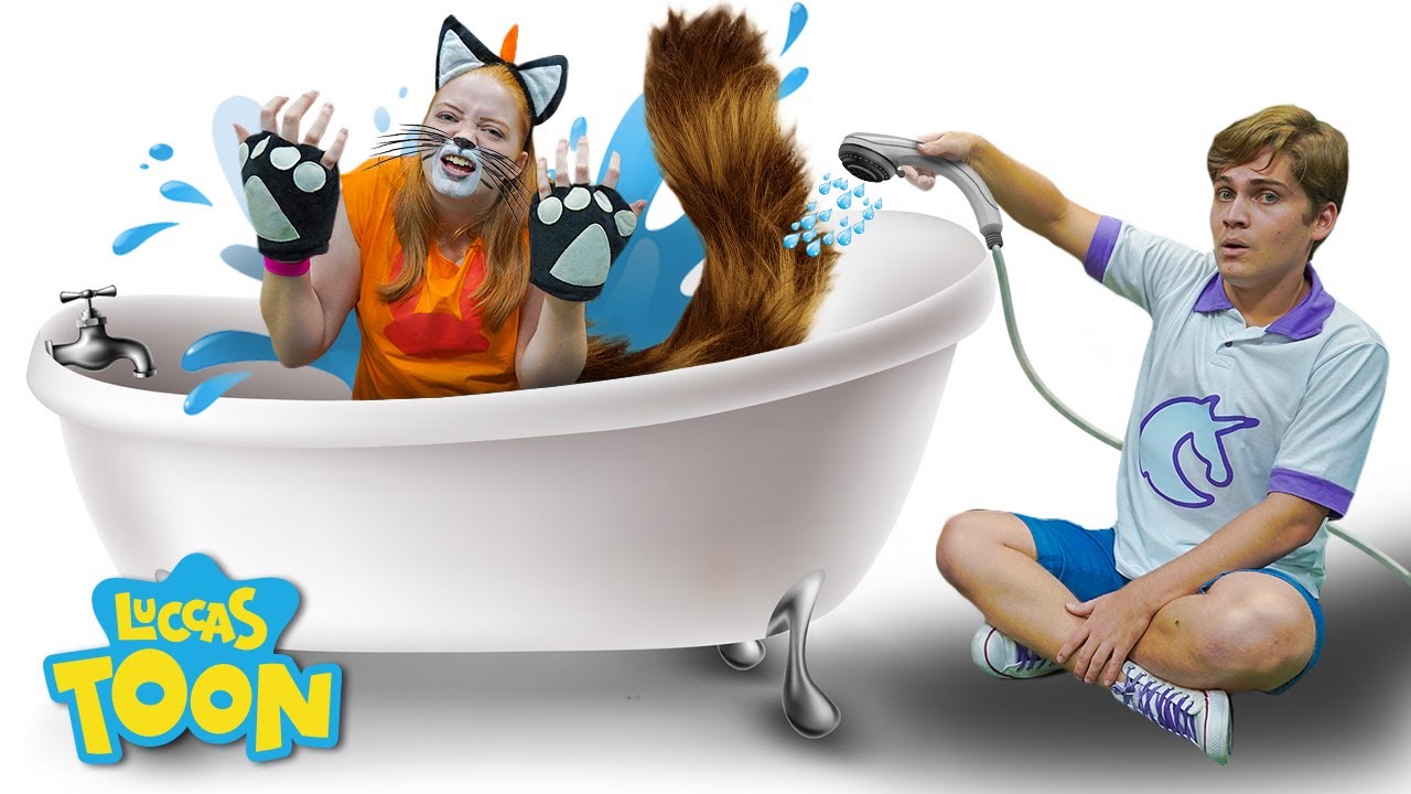 AVENTUREIRA LARANJA SE TRANSFORMOU EM UM GATINHO ( Funny Cat )