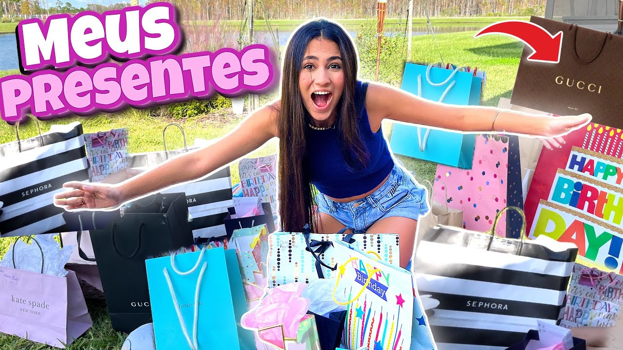 ABRINDO MEUS PRESENTES DE ANIVERSÁRIO DE 15 ANOS!