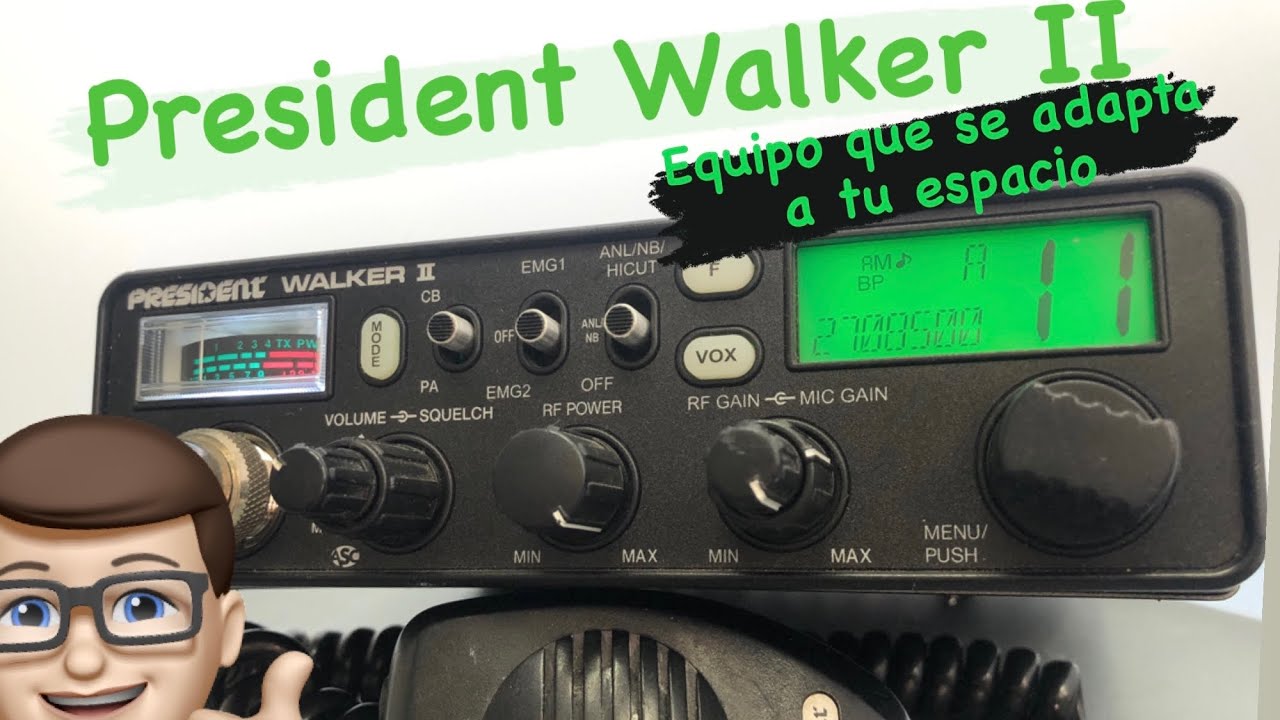 President Walker II ASC | Emisora CB | Equipo potente para adaptarse a tu vehículo