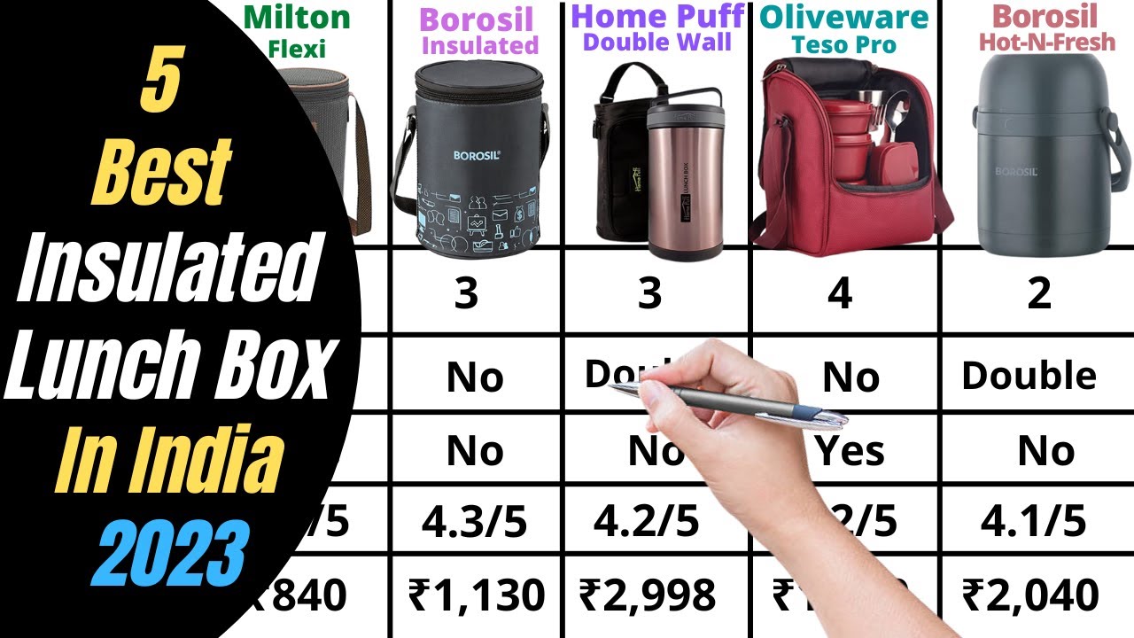 5 Best Insulated Lunch Box In India 2023  | Best Insulated Lunch Box For Hot Food