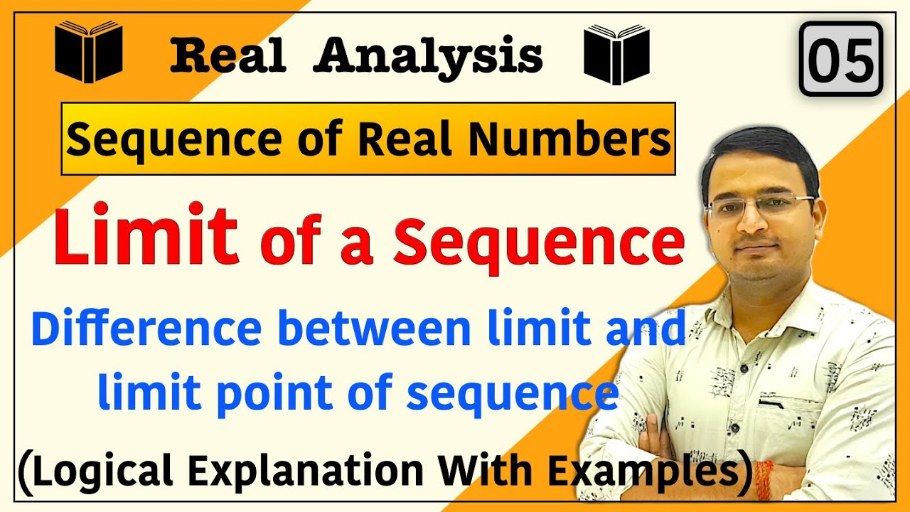 Limit of a Sequence | Difference between Limit and Limit Point | Sequence of real numbers: 05