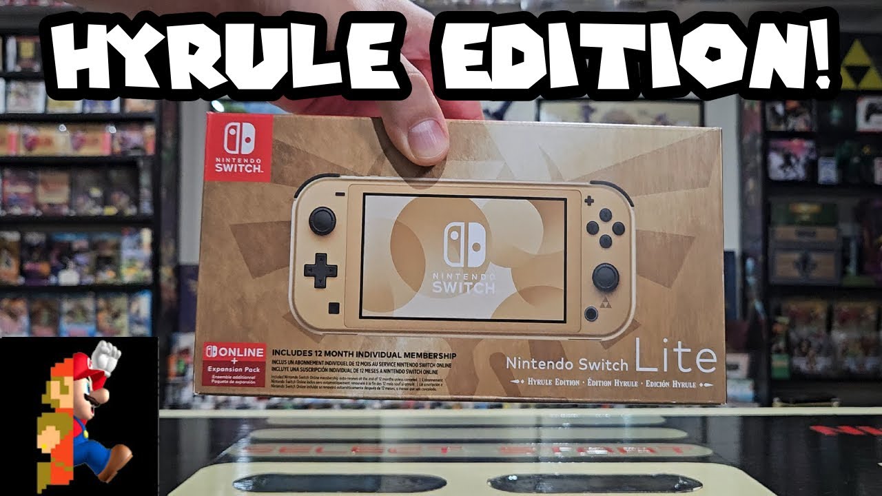 Распаковка Nintendo Switch Lite: Hyrule Edition | Nintendo Collecting