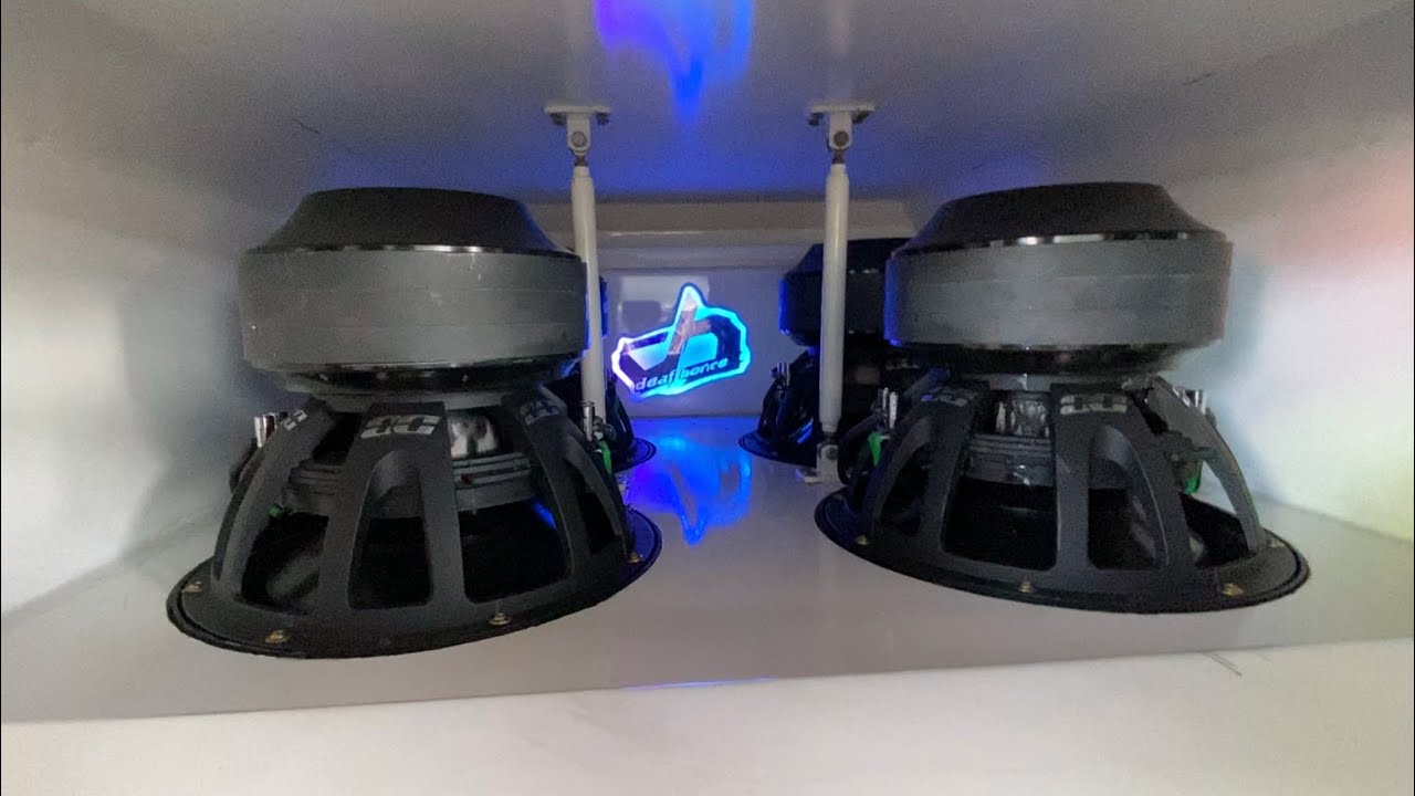 Big Subwoofers! 4 Deaf Bonce 4515s On 4 Apocalypse AAK-8000.1Ds