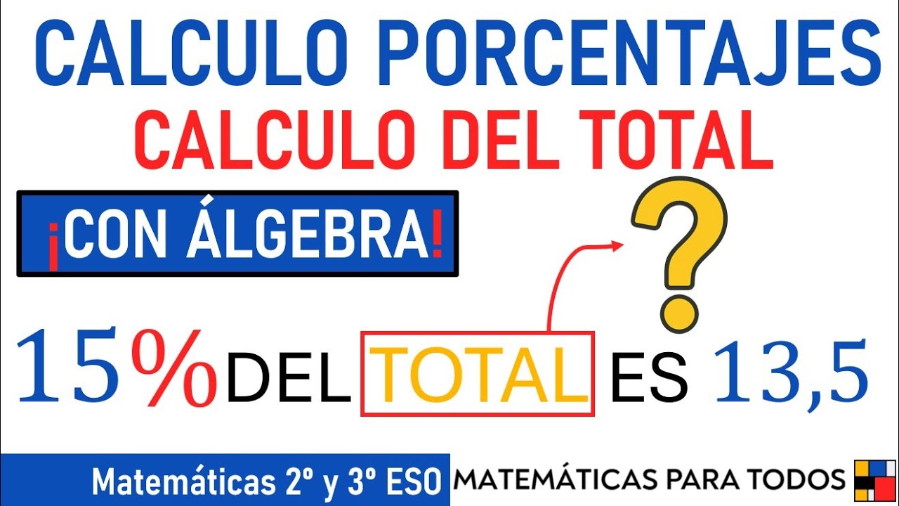 Cómo hallar la cantidad inicial si te dan el porcentaje y el resultado | Método de Traducción