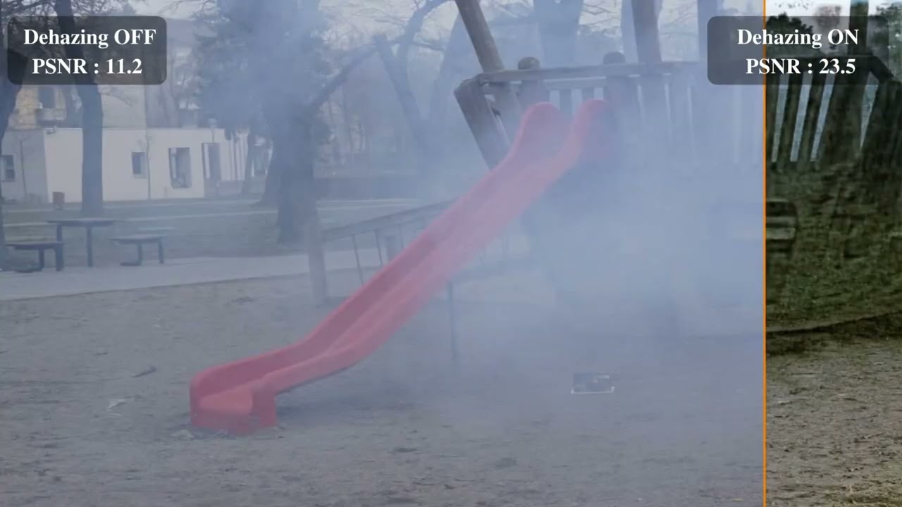 Real-time Dehazing(Defogging) HW(Ver. 1.0) FPGA Demo NH-HAZE datasets
