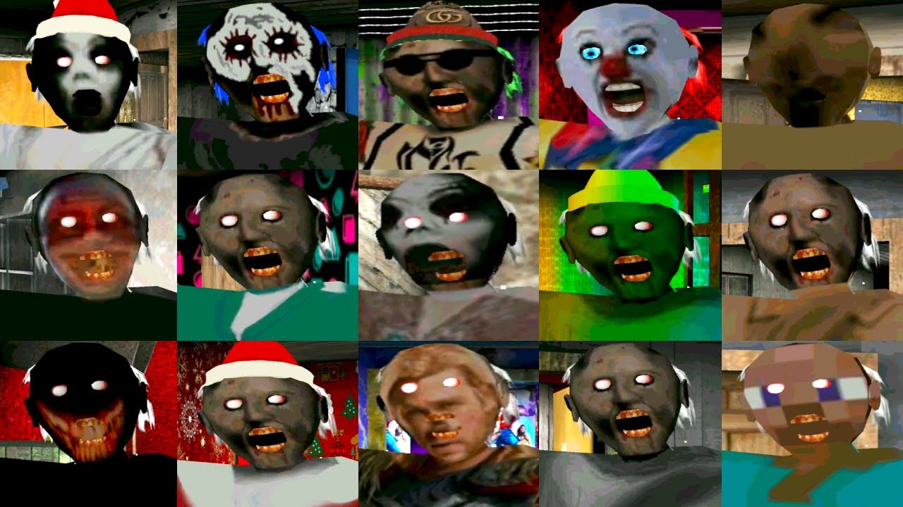 Granny Jumpscares Battle | Many Granny Chapter 2 Modes, Including Slendrina The Cellar 3 Granny