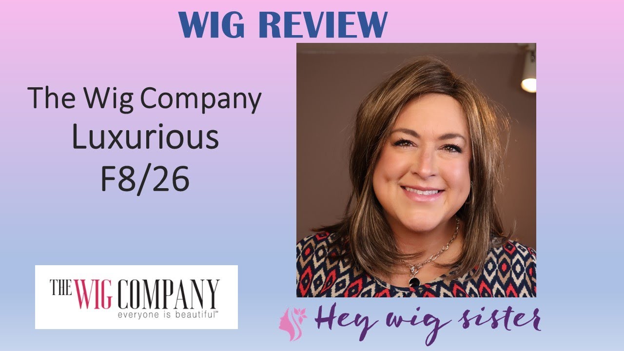 The Wig Company Luxurious wig review in color F8/26- PERFECT mid-length fringy lace front mono part