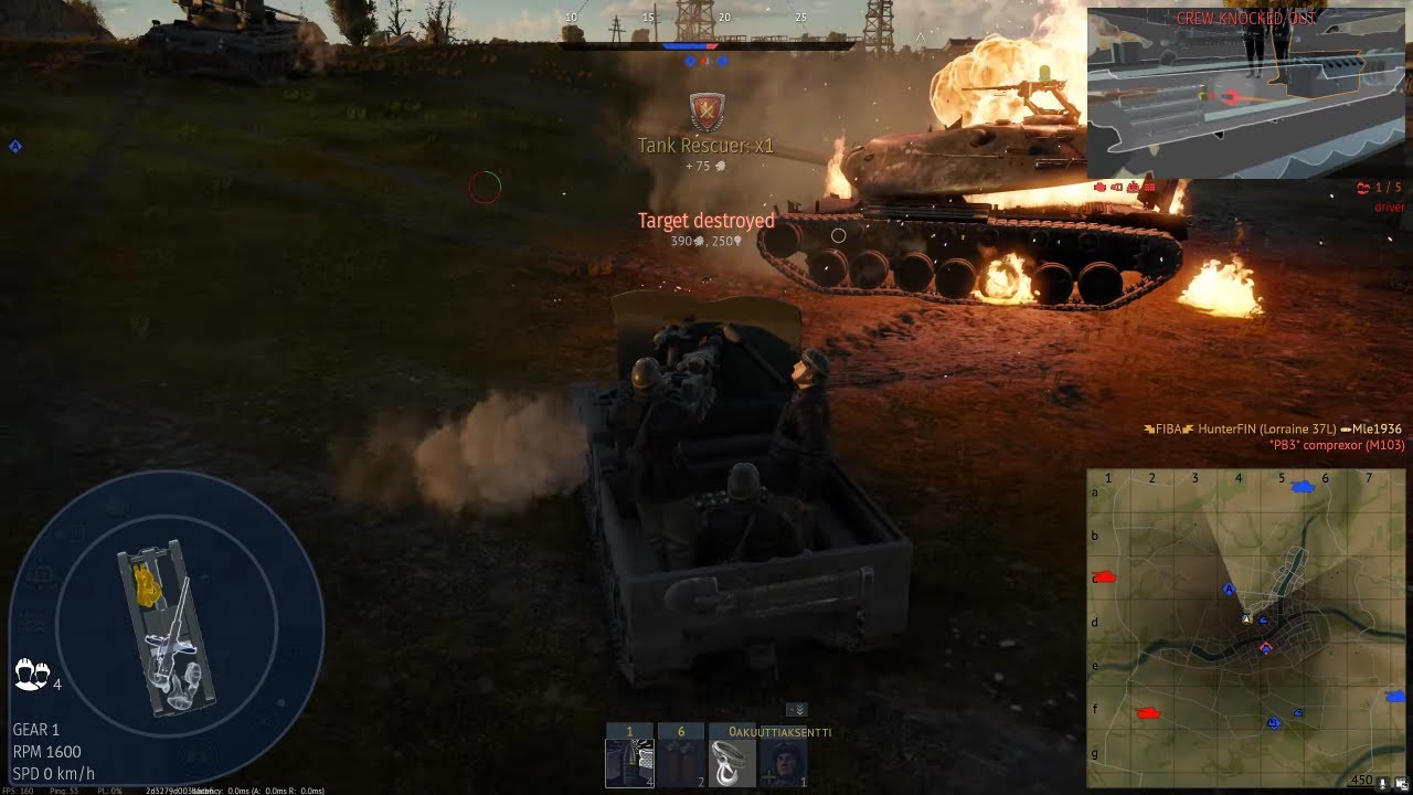 War Thunder - Battlerating 1.3 meets 7.7 heavy