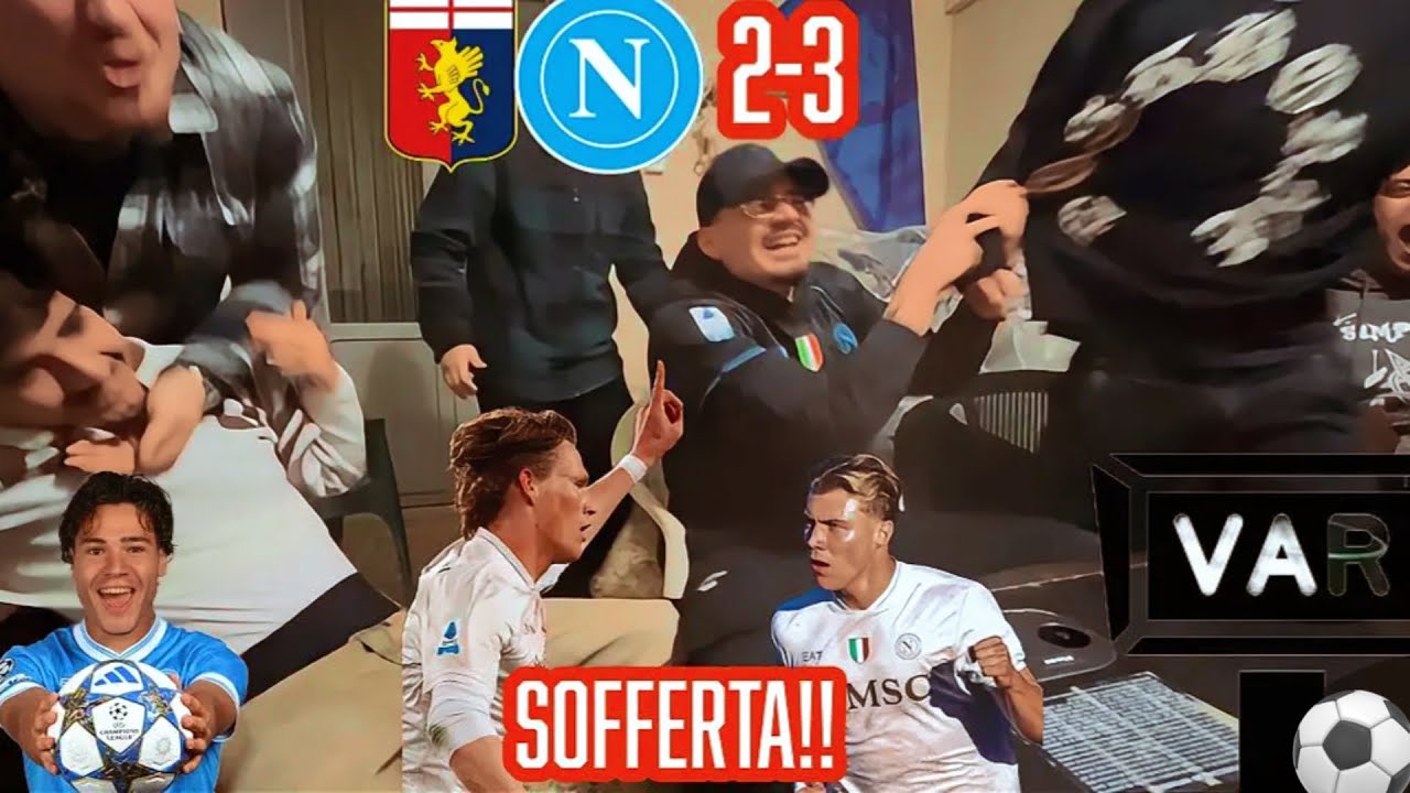 ESSERE TIFOSI DEL NAPOLI=SOFFRIRE | GENOVA-NAPOLI 2-3 (LIVE REACTION)